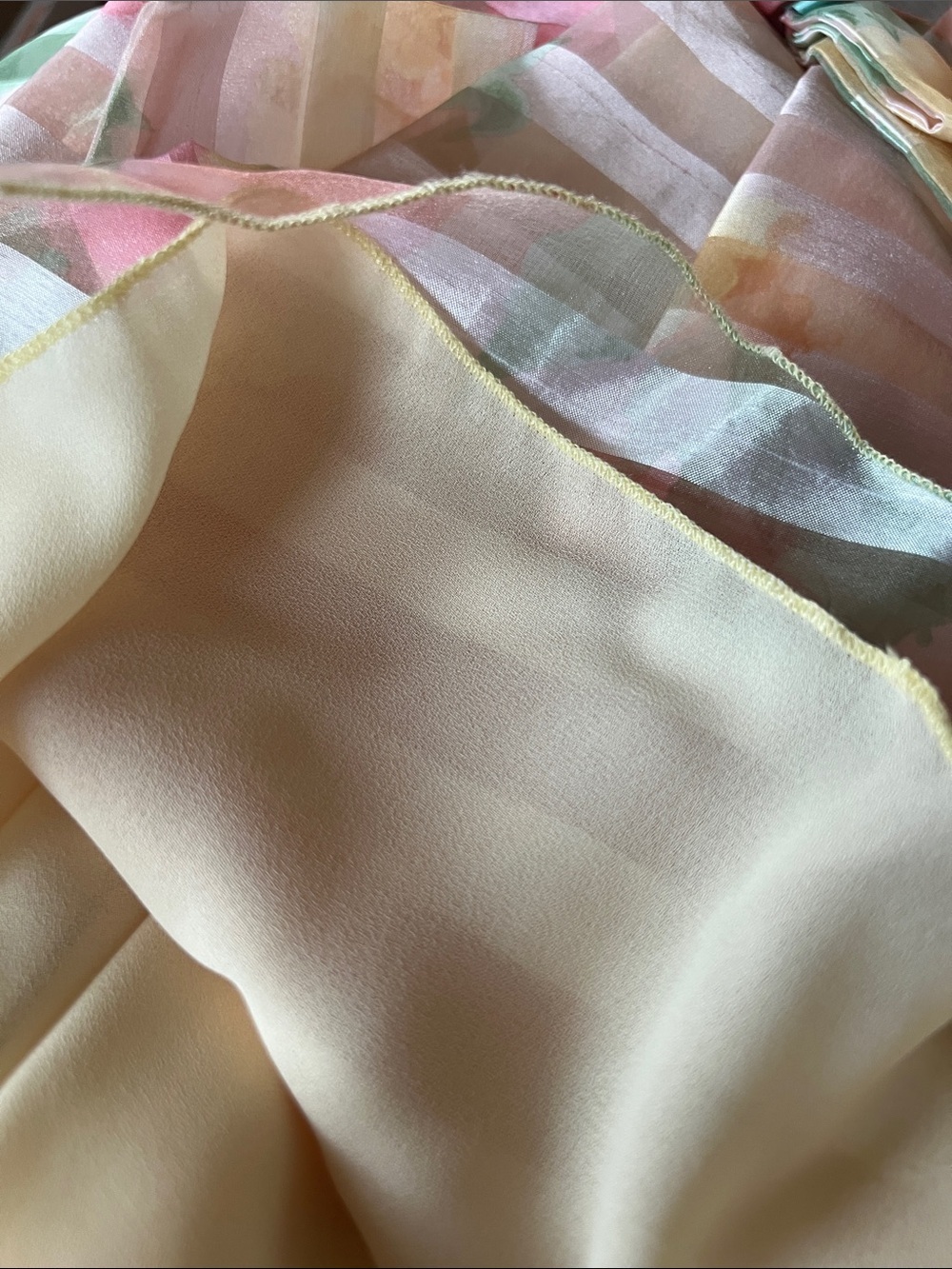 Vintage Pastel Striped Organza Bow Dress by Jessica Layne 3T - Picture 6 of 6